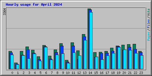 Hourly usage for April 2024