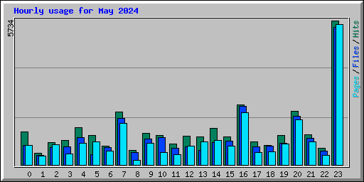 Hourly usage for May 2024