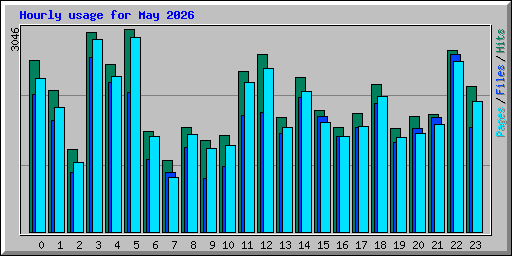 Hourly usage for May 2026